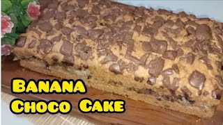 Resep Banana Choco Cake yg lembut, wangi dan enak banget #cake#bananacake