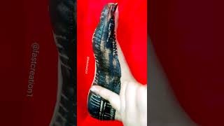 Amazing reverse leg mehndi।।beautiful foot mehndi design।।easy leg mehndi design#shorts #short