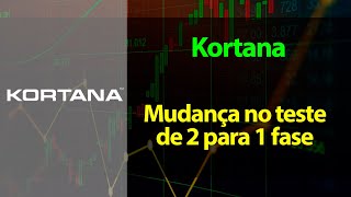 Kortana - Mudança no teste , de 2 para 1 fase