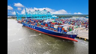 CMA CGM  BRAZIL CARGO SHIP ARRIVAL