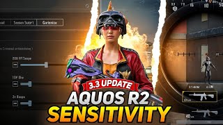 AQUOS R2 BEST SENSITIVITY|3.3 UPDATE SENSI 🥵|NewsOp93|ocean odyssey Pubg Mode|#newsop93