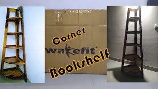 Wakefit Strand Corner Sheesham Wood Bookshelf |  Unboxing | Review