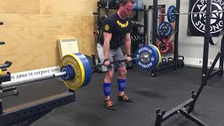 1/15/18 Deadlift 2ct Pause 315x4 @9 ws 3/6