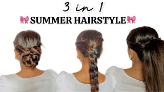 SUMMER HAIRSTYLE ☀️💌🤍 harshali k/ hairstyle videos #hairstyletutorial #hairstyle