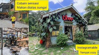 Ada yang baru konsep makan diatas sungai dan ada mini zoo nya . Bree Coffee and Kitchen di Cijeruk