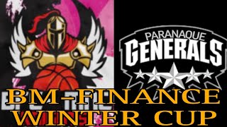 BM-FINANCE WINTER CUP RECON BASKETBALL LEAGUE team knights vs team parañaque