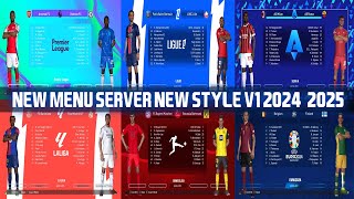 PES2017 | MENU SERVE NEW STYLE V1 2024-2025