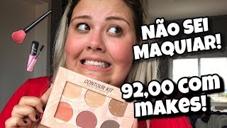 Comprei maquiagens baratas | Iniciante na make