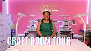 Craft Room Tour 2021I How I Organize My Craft Room | Craft Room Studio Makeover |  Organization