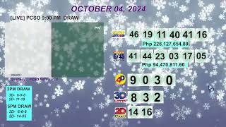 [LIVE] PCSO 9:00 PM DRAW - OCTOBER 04, 2024 LOTTO RESULTS