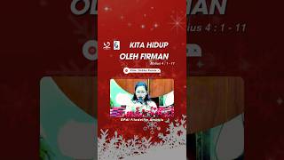 Ibadah Kaum Wanita - "Hidup Oleh Firman" - Matius 4 : 1 - 11 - Pdm. Debby Rande