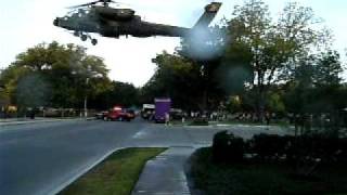 Apache copter landing