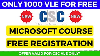 Free Microsoft Course For CSC Vle 2023