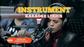 TATSULOK-Kimberly Baluzo(VERSION) INSTRUMENT Minus One Karaoke LYRICS