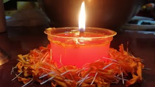 how to make easy & simple water candle at home #short/#watercandle