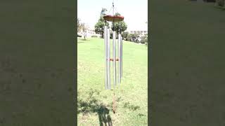 Relaxing wind chimes sounds - 8Tuned Tubes 45-inch Silver Wind Chimes