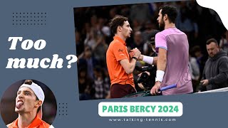 Humbert makes Paris Bercy final amid controversy over celebratory nature vs hurt Khachanov