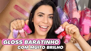 Testando Gloss Labial Girls Shine FEBELLA: Dupe Nacional Gloss da Ruby Rose e Melu | Make com Lari