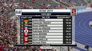 Men's 100m final istaf Berlin 2019