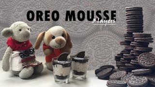 Oreo Mousse | 3 Layer Dessert | Summer Special | ASMR Miniature Cooking