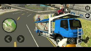 Bike Transporter Big Truck - Permainan Simulator Truk Pengangkut Sepeda Motor Android Gameplay #3