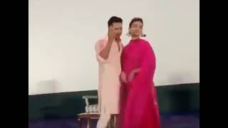 Varun Dhawan and Alia Bhatt Live kalank Promotion