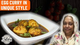 EGG CURRY RECIPE IN UNIQUE STYLE | SPICY AND DELICIOUS EGG CURRY RECIPE 😋