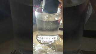 Water reaction with ultrasound therapy #water #reaction #ultrasound #technology