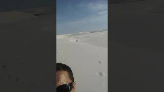 Lençóis Maranhenses em cima das dunas