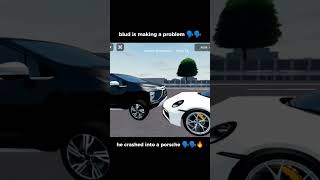 Blud crashed into a porsche 🗣️ #roblox #cdidrevamp #memeabsurd #absurdhumor #memes #meme #lol