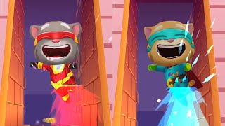 Talking Tom Hero Dash - Super Tom VS Super Ginger in Golden Tomb Gameplay