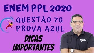 ENEM PPL - CORREÇÃO DA QUESTÃO 76 , PROVA AZUL 2020 - COM TODAS AS DICAS PARA GABARITAR GEOGRAFIA