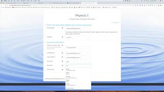 How to Create a Physics LE Account