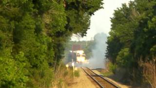 NS 9345 BRIDGE on FIRE!!! at Trinidad, Tx. 05/29/2011 ©