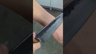 Sharpening a 5" Field Knife with Diamond Stones #knifemaking #knifesharpening #bladesmith