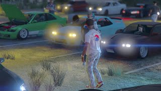 GTA 5 - CLEAN CAR MEET💯| drift | Cruise | drag racing💨PS4 only ✨