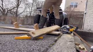 HOME MADE SNOW PLOWED FOR QUAD BIKE