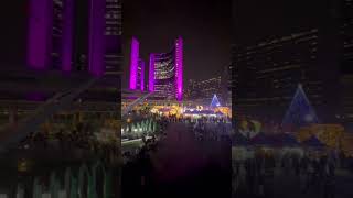 Toronto Cavalcade of Lights 2022 | Santa's Village at Nathan Phillips Square