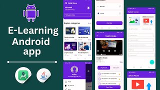 E-Learning App with Admin Panel in Android App Java  || Android Studio || Make Money #androidstudio