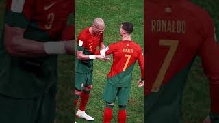 RONALDO AND PEPE Friendship moments 🥰 #cristiano #pepe #treanding #ytshorts #edit #football #fypシ゚