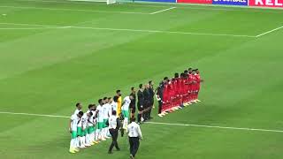 دخول اللاعبين و النشيد الوطني السعودي و العماني تصفيات كأس العالم 2022