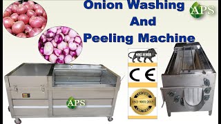 Automatic Onion Washing And Peeler | New Business Ideas In APS Industries