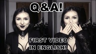 My First Video in English! | Q&A | Dark Gothdess