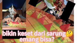 cara membuat keset dari kain perca/kain yang tidak terpakai#kreatif #menjahit#diy #kainperca