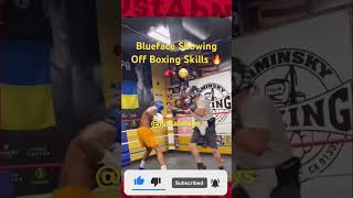 Blueface Showing Off Boxing Skills 🔥🥊 😳  #youtubeboxing #boxing