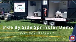 Side By Side Sprinkler Demo - NASFM & Vermont Division of Fire Safety