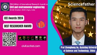 Prof Chenghong Ao | Kunming University of Science and Technology | China | Best Researcher Award