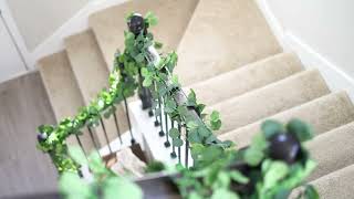 CQURE Artificial Ivy Garland, Fake Vines UV Resistant Greenery Leaves Fake Plants Hanging Aesthetic