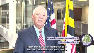 Senator Ben Cardin #HealthCareAwarenessMonth 2022 Kick Off Video