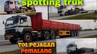 spotting truk tol Pejagan Pemalang km306